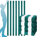 Extra Large Beach Towel 72 x 40 in 4-Pack - Oversized Soft Microfiber