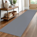 Washable Runner Rug 2x10 Ft Non Slip Hallway Runner - Dark Gray