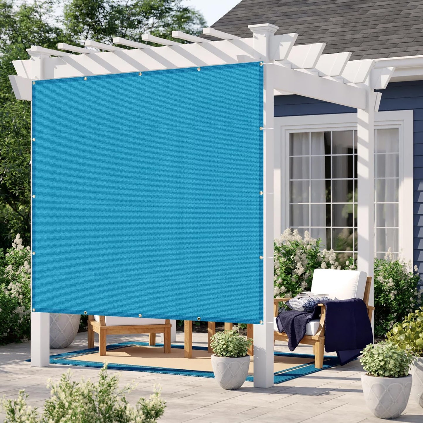 LOVE STORY Custom Size 8x19 FT Sun Shade Cloth for Patio