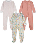HUGGIES baby-boys 3-pack Footed Coverall Pajamas - Soft (Style J6SL)