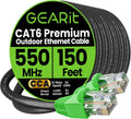 150 ft Cat 6 Ethernet Cable for Outdoor Direct Burial High-Speed Use