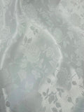 Satin Jacquard Rose Brocade Fabric 58in Wide - Elegant Dress
