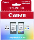 Canon PG-245 XL / CL-246 XL Genuine Ink Value Pack - High Yield