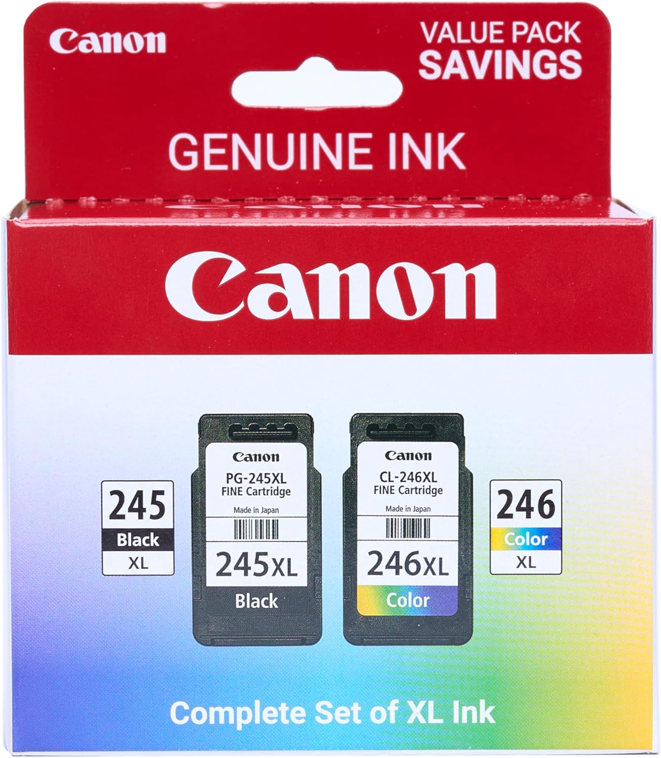 Canon PG-245 XL and CL-246 XL Ink Value Pack for Quality Prints