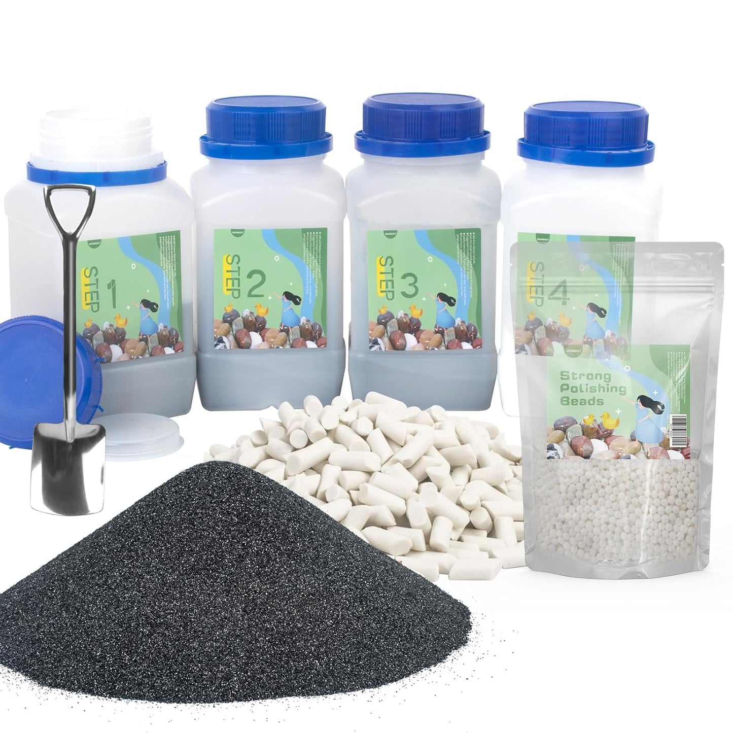 10 LBS Rock Tumbler Grit Set for Polishing Stones and Gems