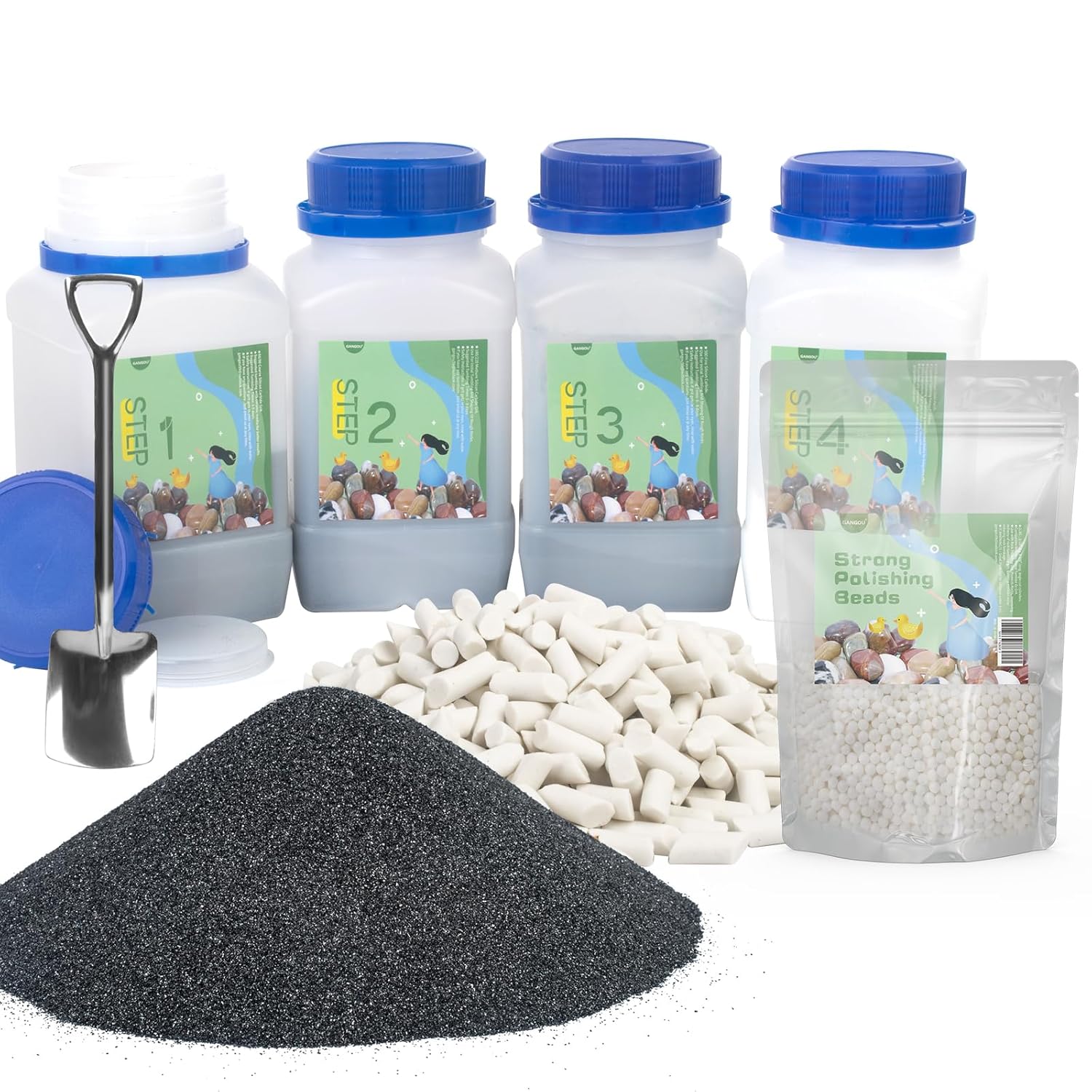 10 LBS Rock Tumbler Grit Set for Polishing Stones and Gems
