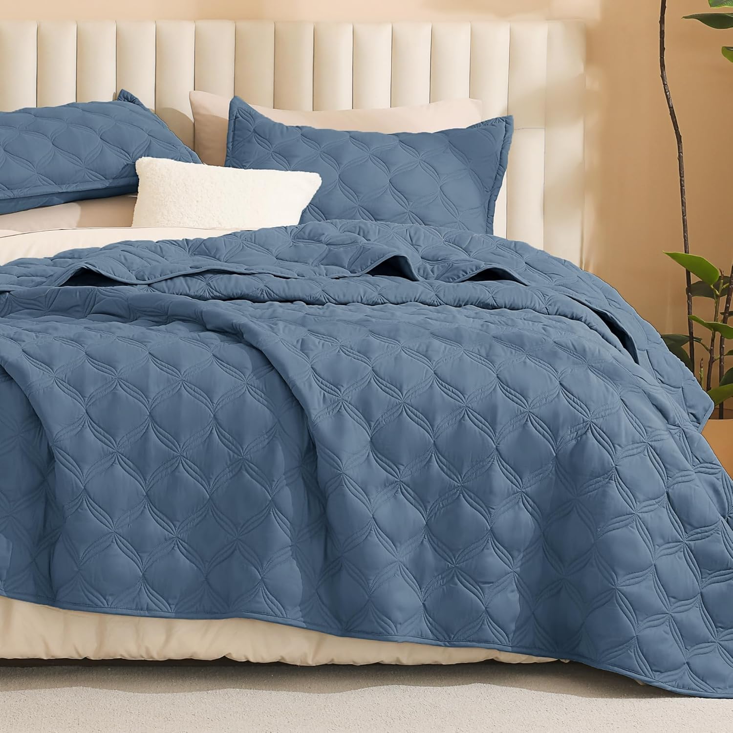 Litanika Oversized King Quilt Set for All Seasons, 120x120Inch