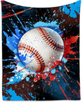 Baseball Blanket Gifts - Lightweight Soft Sports Throw Blanket for Bed