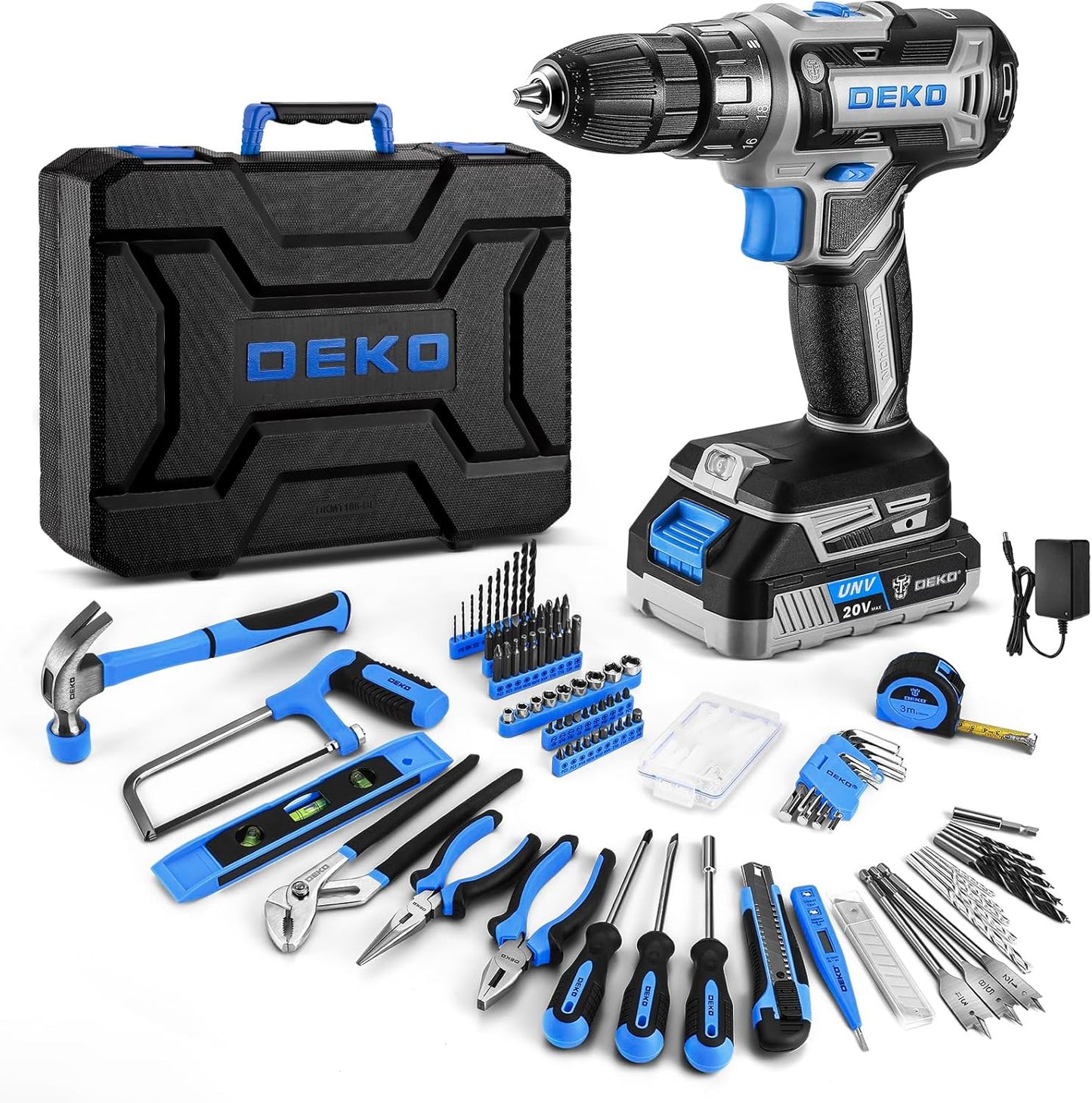 20V Cordless Power Drill Tool Kit Set for Home Repair Needs