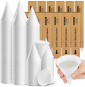 Roshtia 2400 Pcs Paper Cone Cups 4 oz - Bulk Disposable Snow Cone Cups