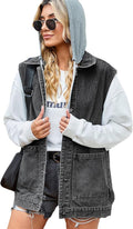 Women's Oversized Denim Vest Mid Long Jean Vest - Versatile Layering