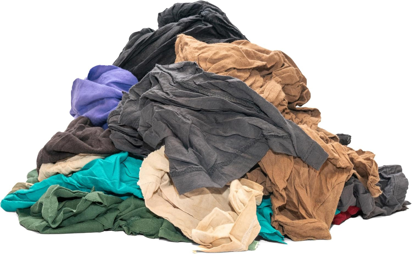 Recycled Multicolored T-Shirt Cloth Rags for All-Purpose Use