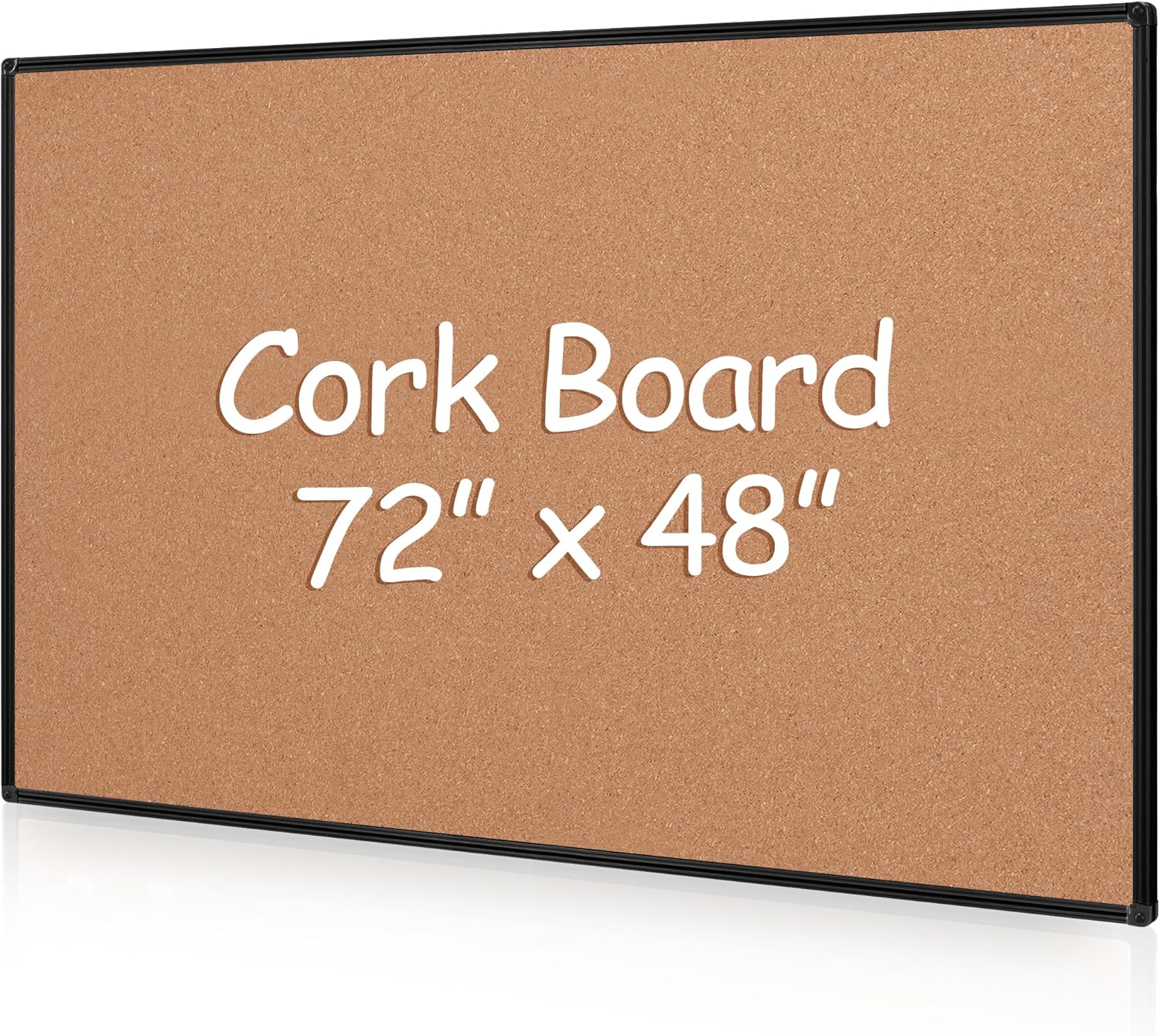 Extra Large Cork Bulletin Board for Home, Office & School Use