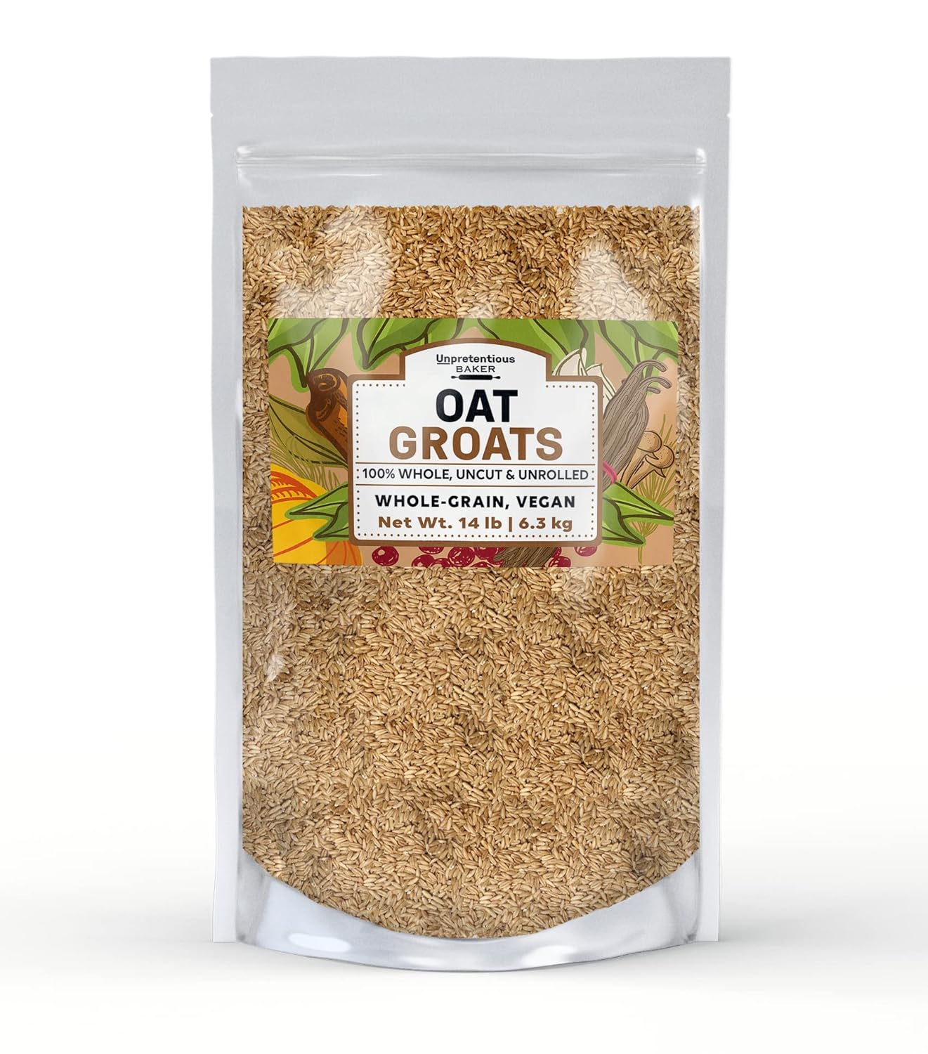 Oat Groats By Unpretentious Baker - Natural Whole Grain Fiber