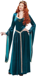 California Costumes Women's Lady Guinevere Costume in Teal