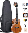 26 in Solid Mahogany Tenor Ukulele for Beginners Pack - Warm Tone