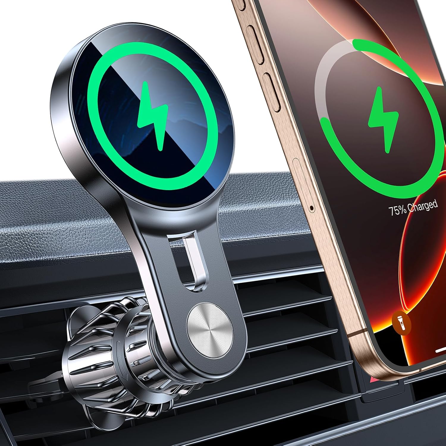 Lantazi 15W Magsafe Car Mount Charger for iPhone