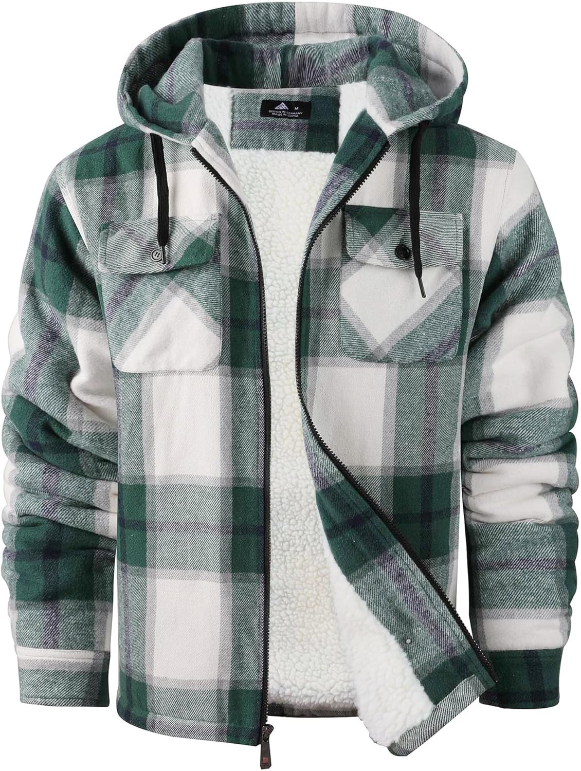 SCODI Men's Flannel Shirt Jacket for Winter Warmth and Style