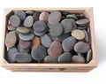 ROCART 100 Large 2.05-3.15in Flat Rocks for Painting - Smooth River