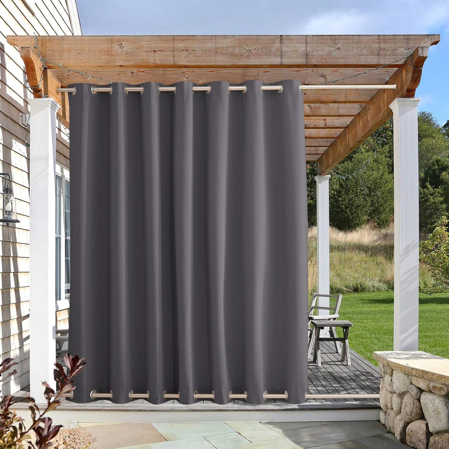 NICETOWN Outdoor Curtain for Patio Waterproof Privacy Drape