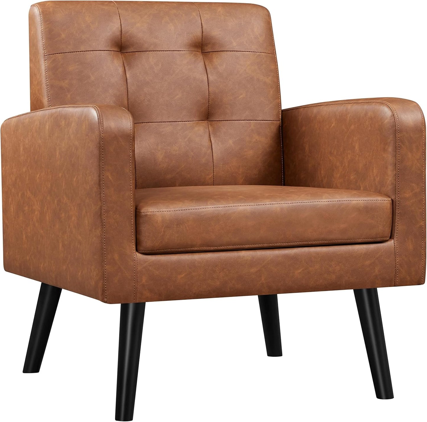 Yaheetech Mid-Century Accent Chair for Cozy Living Spaces