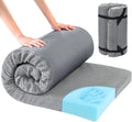 Memory Foam Camping Mattress Pad - Portable Waterproof Sleeping Pad