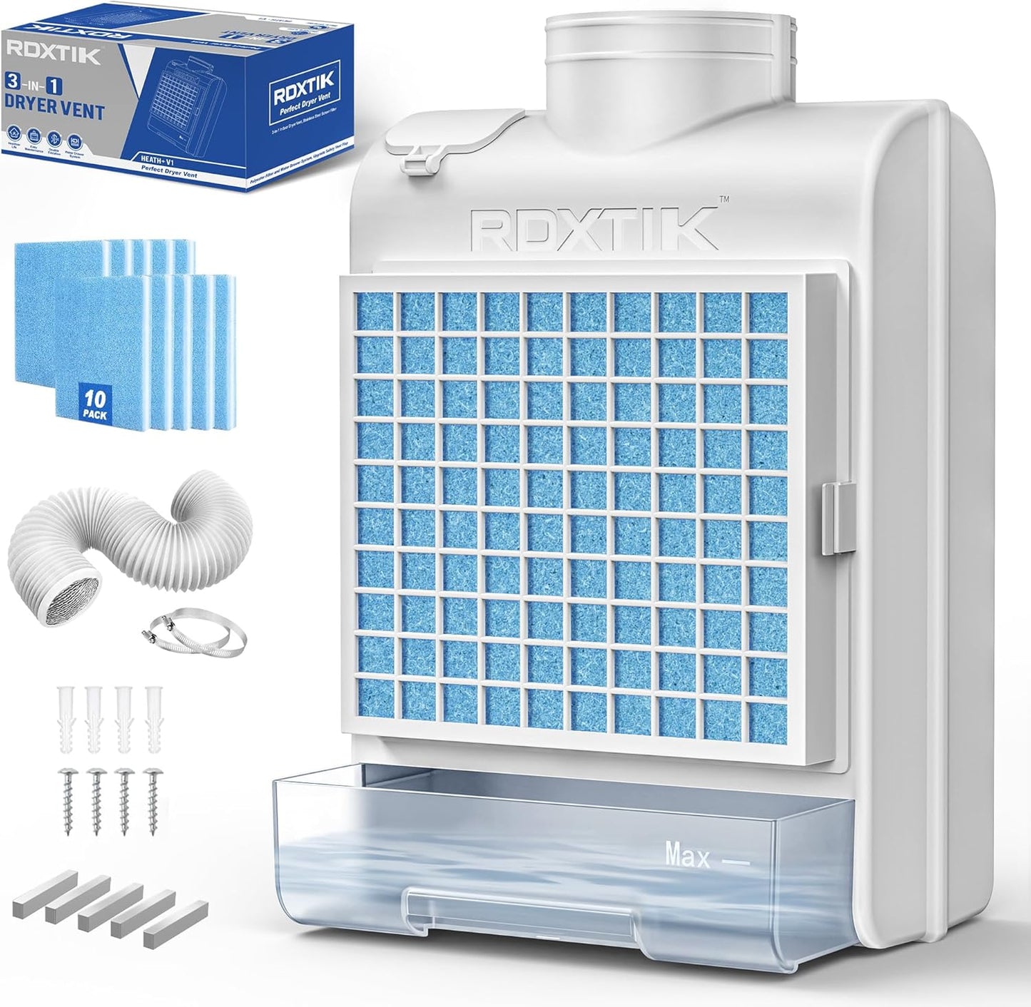 3-in-1 Indoor Dryer Vent Kit for Efficient Lint and Dust Control
