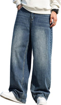 Men's Urban Baggy Jeans for Stylish Hip Hop Streetwear Look
