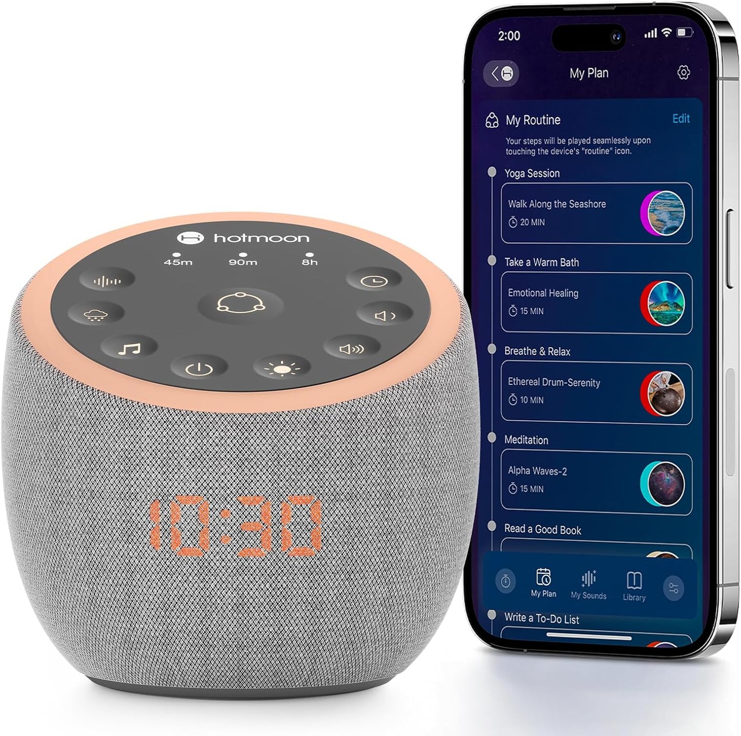 Hotmoon Cocoon Pro 2 Sound Machine for Soothing Sleep & Relaxation