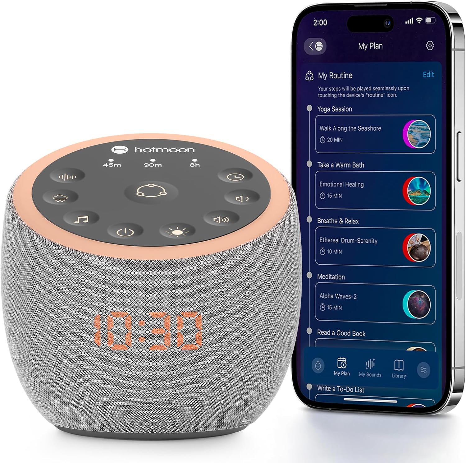 Hotmoon Cocoon Pro 2 Sound Machine for Soothing Sleep & Relaxation