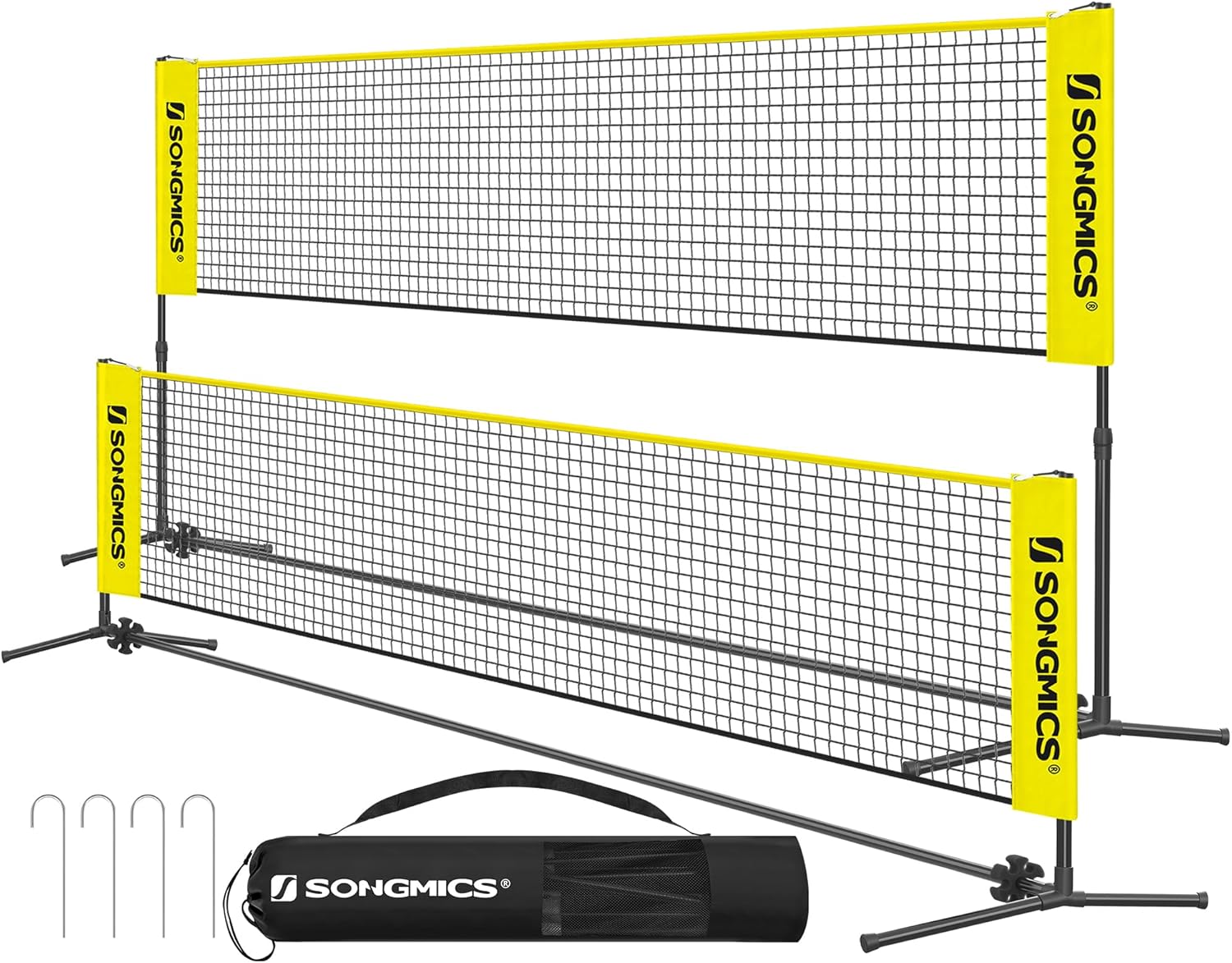 Adjustable Badminton Net for Volleyball and Pickleball Fun