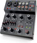 Pyle Professional Wireless DJ Audio Mixer - 4 Channel Bluetooth Mixer
