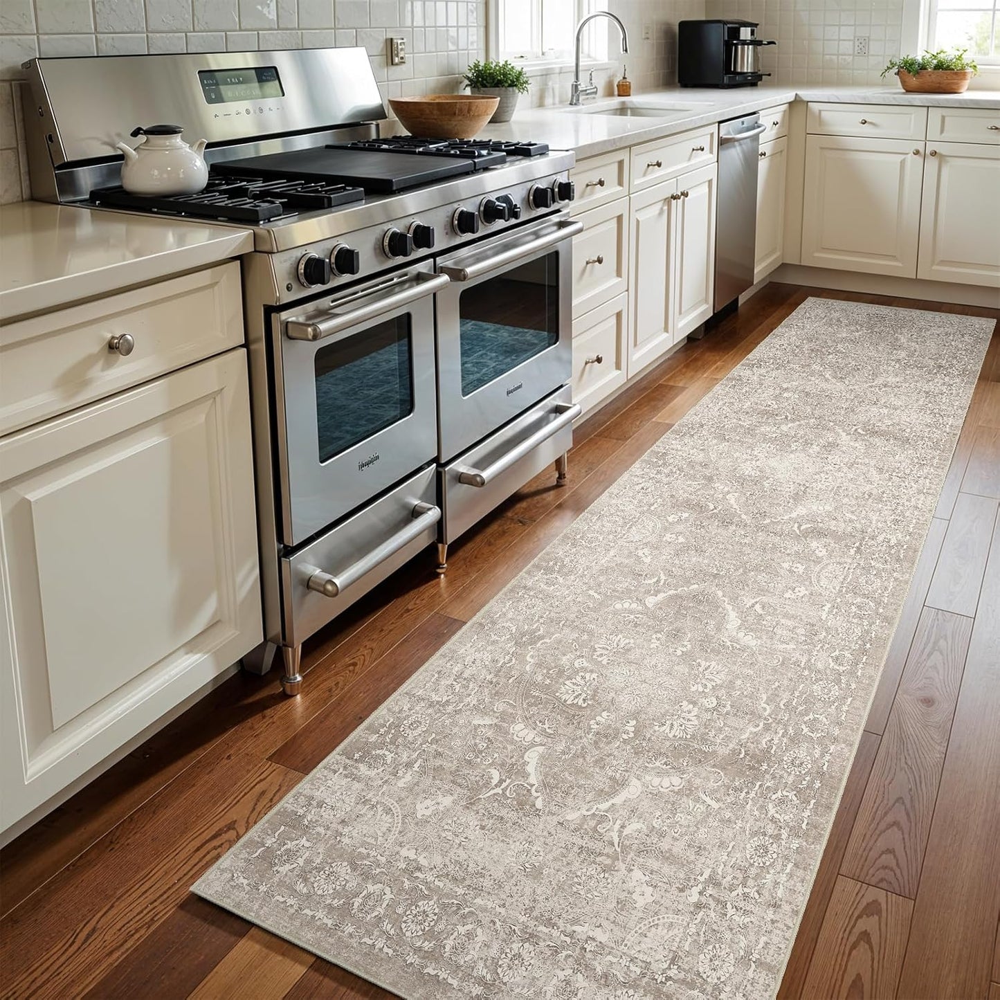 Washable 3x12 Runner Rug - Non-Slip Vintage Indoor Rug