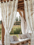 Macrame Curtain Handmade Woven Doorway Curtain for Boho Decor