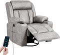 Retro Rocking Recliner Chair with Massage and Heat Features