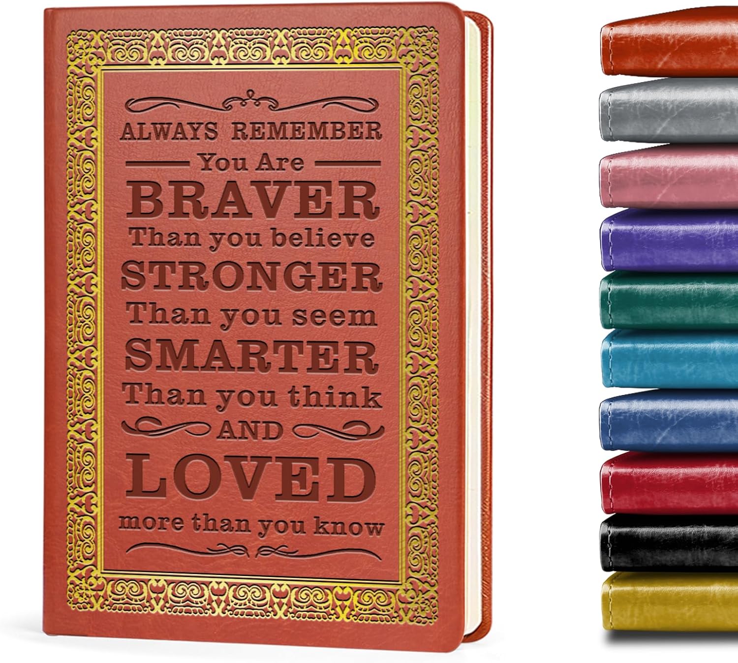 Inspirational Leather Journal for Daily Delights