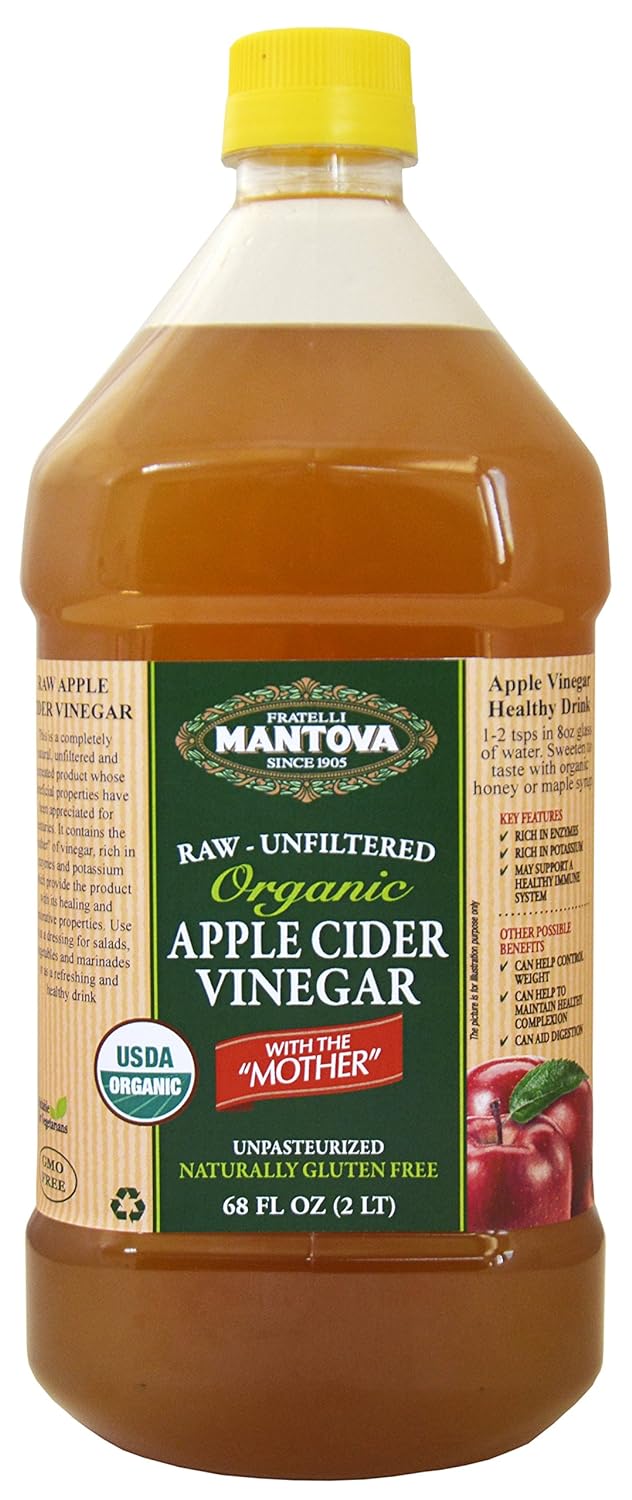 100% USDA Organic ACV - Raw Unfiltered - 68 oz