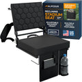 Folding Reclining Stadium Seat with Back Support - Cushioned Comfort
