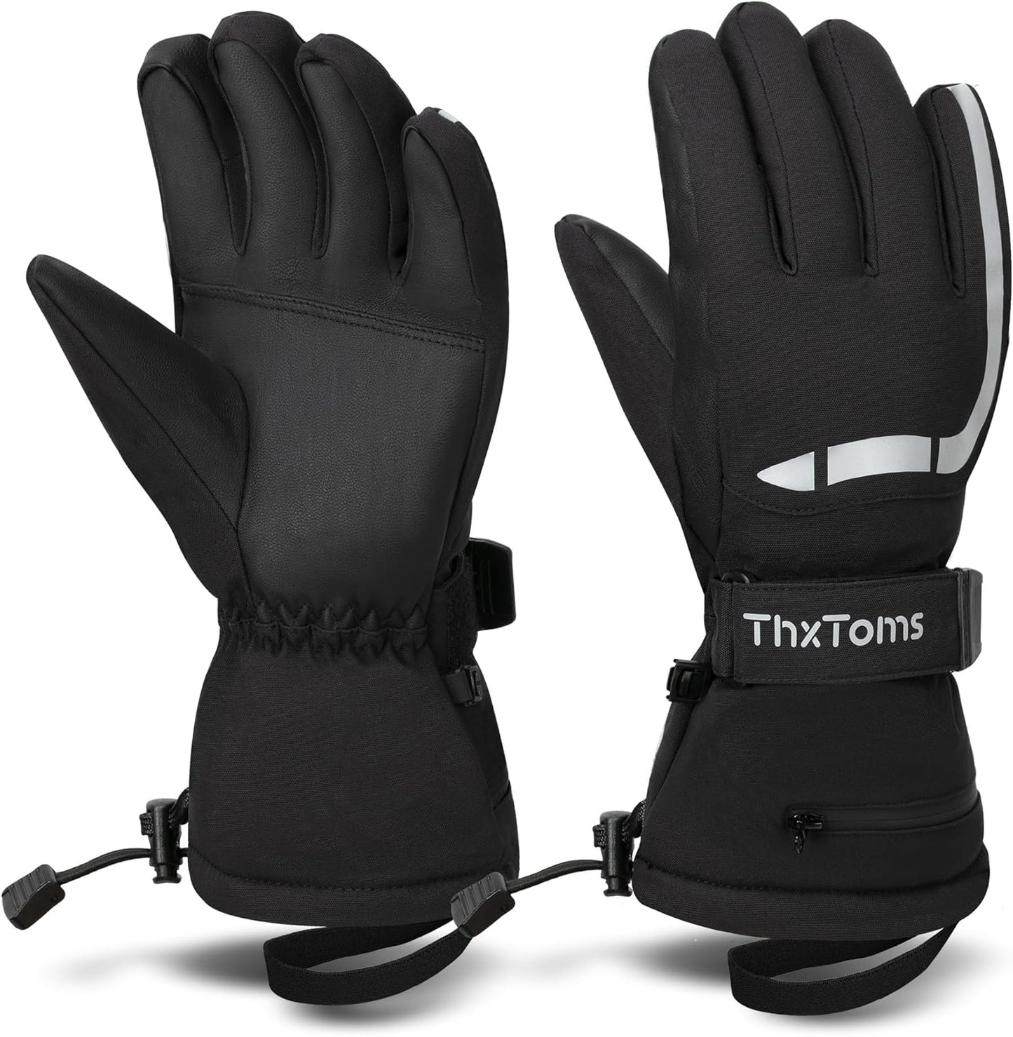 ThxToms Waterproof Ski Gloves: 3M Thinsulate Warmth