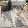 LUXE WEAVERS Euston Collection Gray-Gray 8x10 Area Rug - Soft