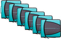 3-Inch O-Rings Spearmint Zipper Binder - 6 Pack Case-it