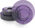 Exquisite 40 Piece Purple Disposable Plates Set for 20 Guests