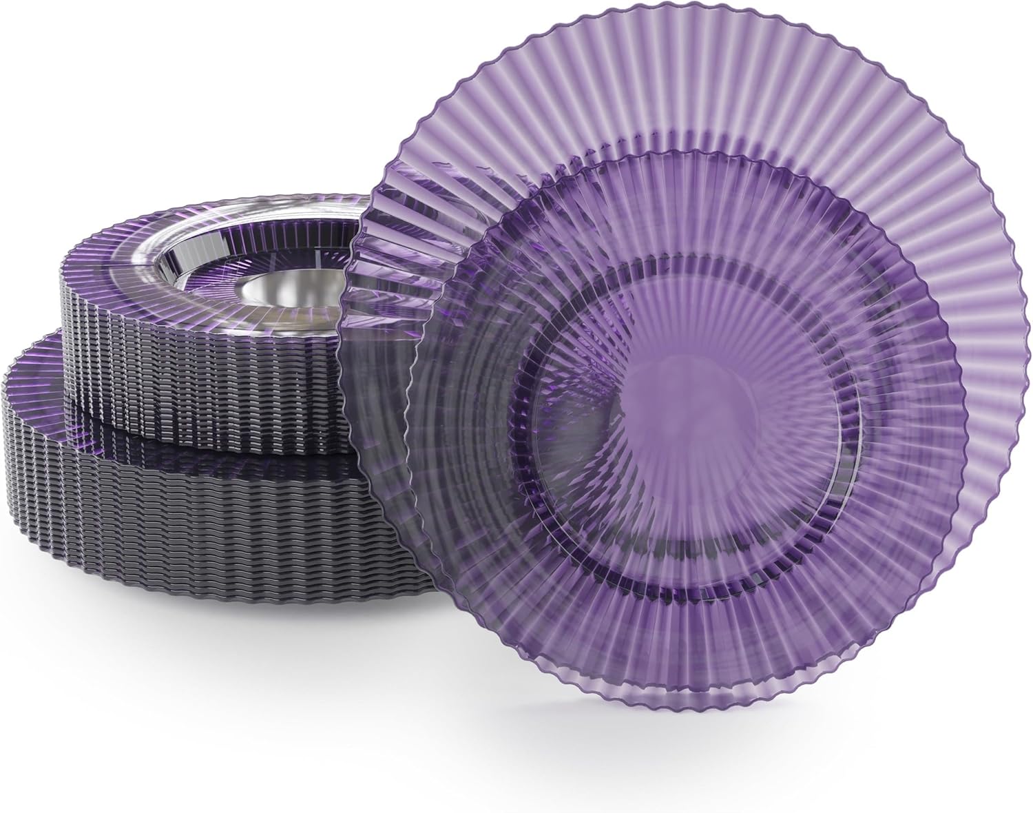 Exquisite 40 Piece Plastic Disposable Plates Set for 20 Guests