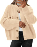 Cardigans for Women Chunky Button Up Mock Neck Sweater - Cozy Layers