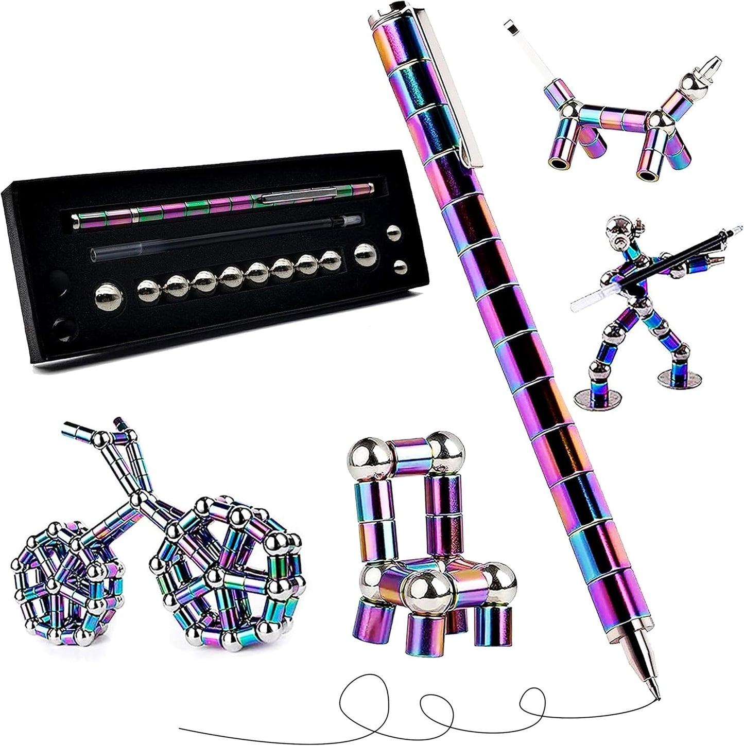 Deformable Magnet Fidget Pen - Stress Relief & Fun!