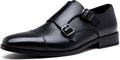 Jousen Monk Strap Loafers for Men - Classic Double Buckle Comfort