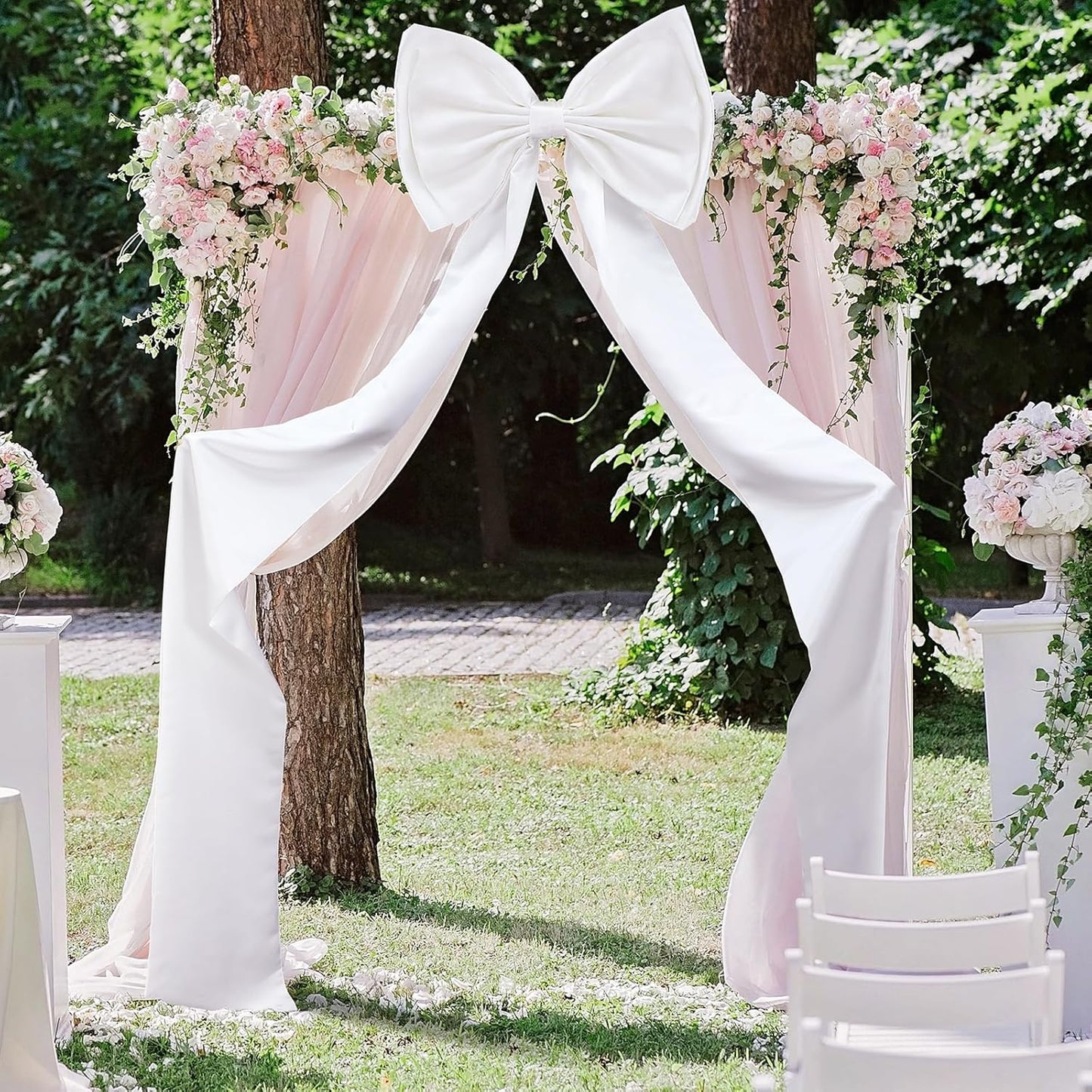Giant Bow Decoration for Weddings and Events - 75x18 Inch