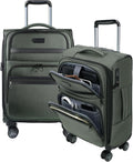 KROSER Softside Expandable 20 in Carry On Luggage - Business Ready