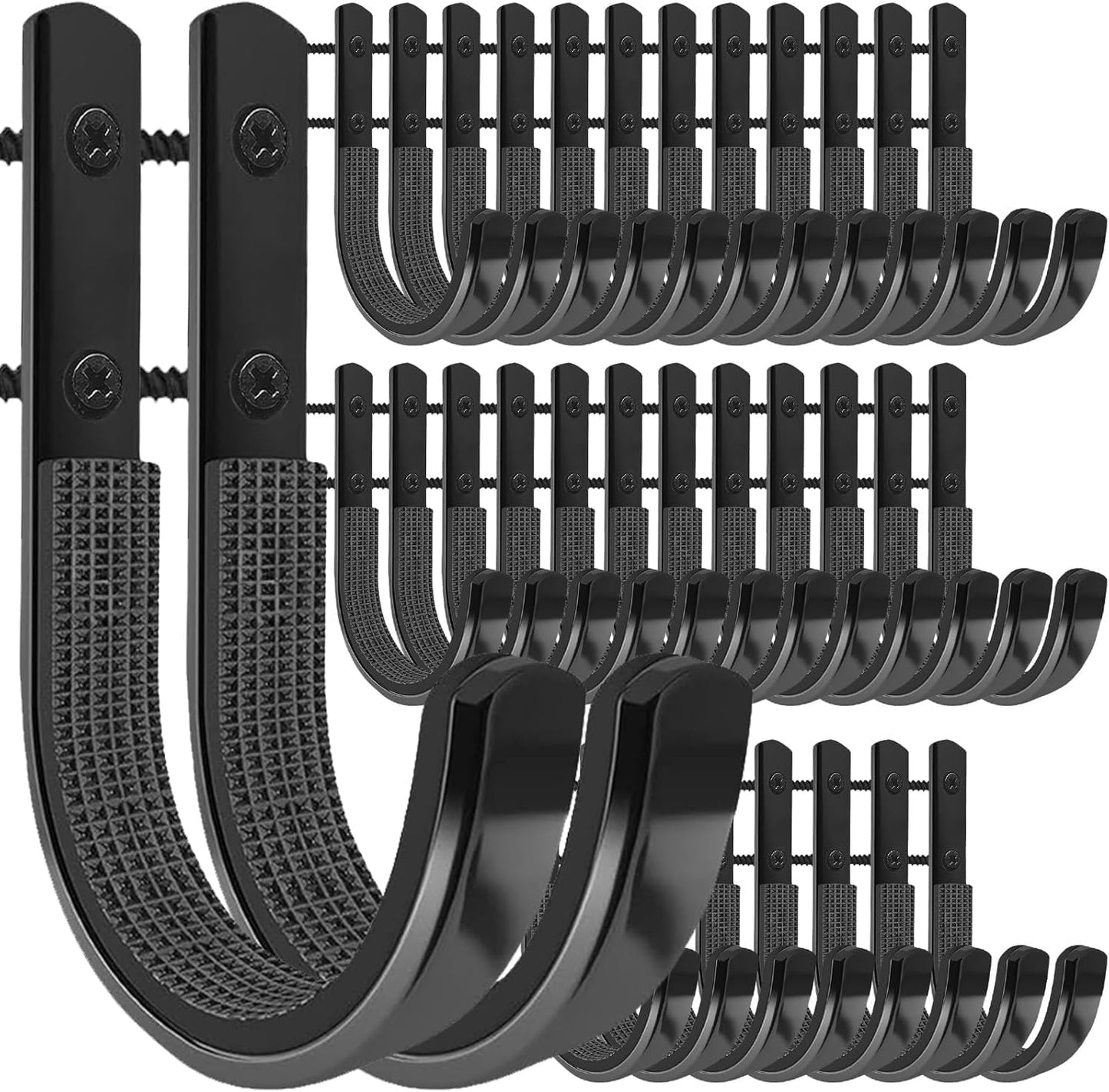 34 Pack Gun Rack Wall Mount for Rifle, Shotgun, Bows Storage