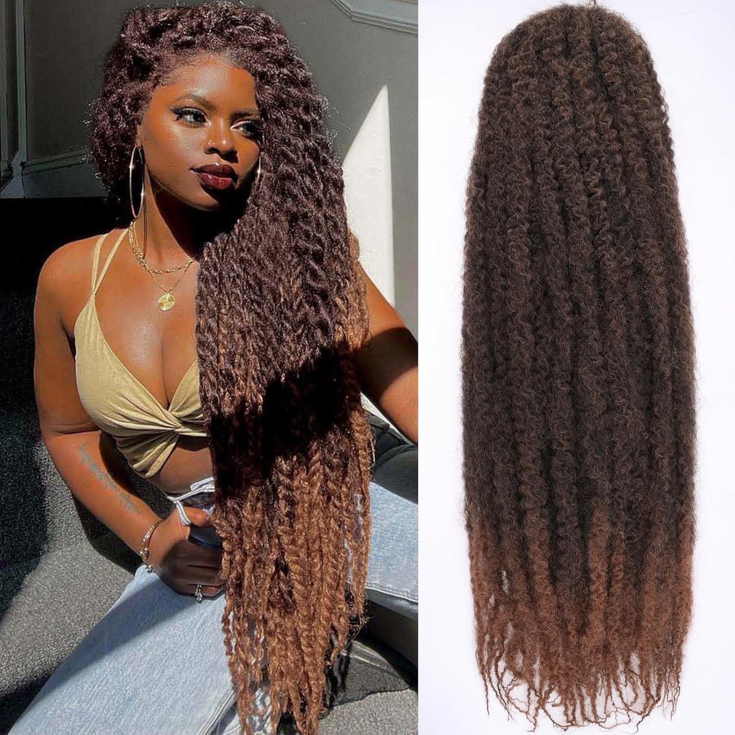 30 Inch Marley Twist Braiding Hair for Beautiful Crochet Styles